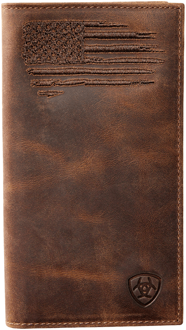 Men's Rodeo Wallet Patriot Flag Embroidery