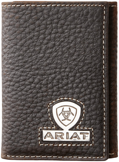 Men's Trifold Wallet Stacked Logo