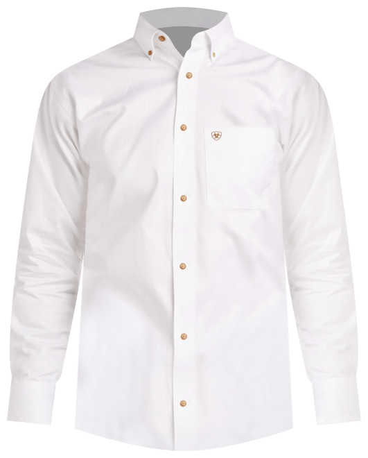 Men's Solid Twill Fitted Shirt