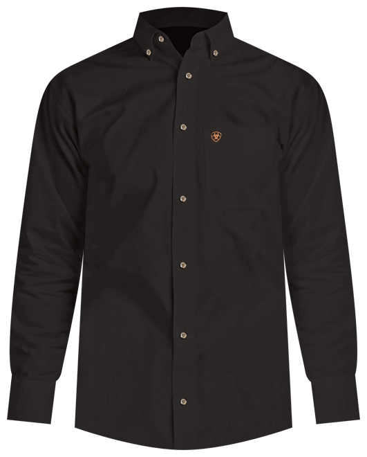 Men's Solid Twill Fitted Shirt