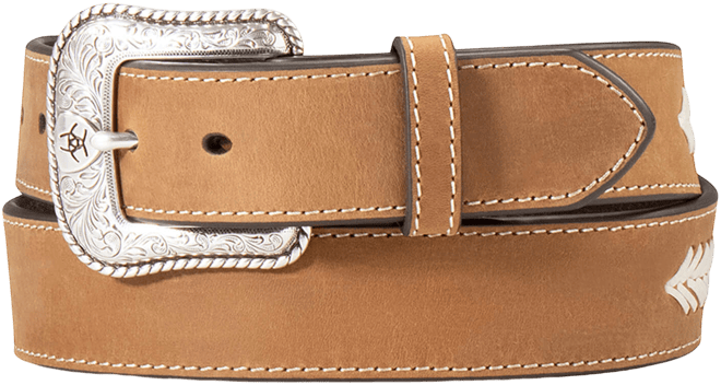 Men's Stitched w/Conchos Belt