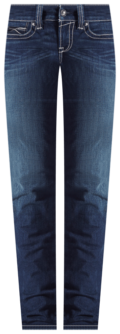 Women's R.E.A.L. Mid Rise Stretch Icon Stackable Straight Leg Jeans