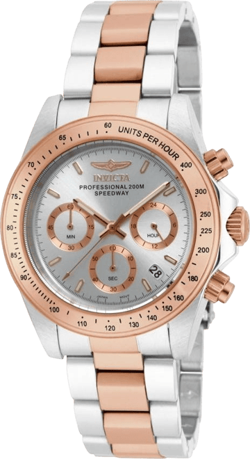 Men's Speedway Quartz Chronograph Silver Dial Stainless Steel Bracelet Watch