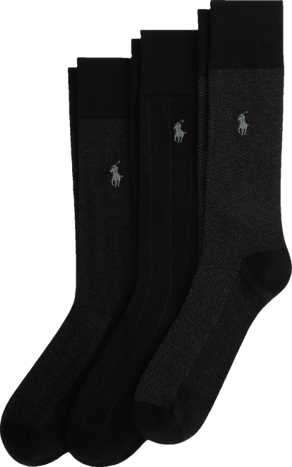 Men's 3-Pk. Classic Gents Patterned Dress Socks