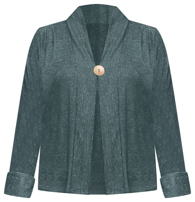 Women's Single Button Front Long Sleeve Cardigan