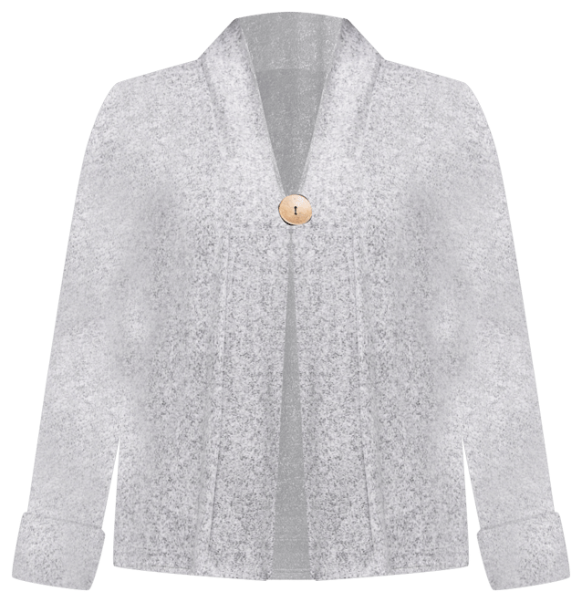 Women's Single Button Front Long Sleeve Cardigan