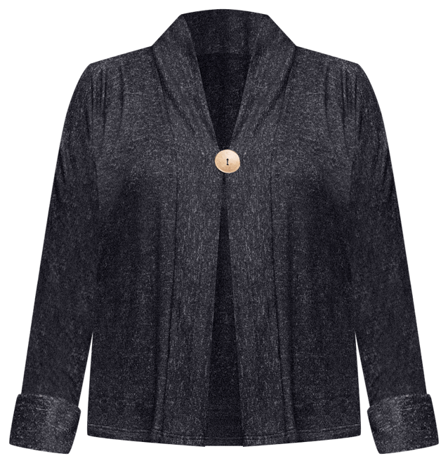 Women's Single Button Front Long Sleeve Cardigan