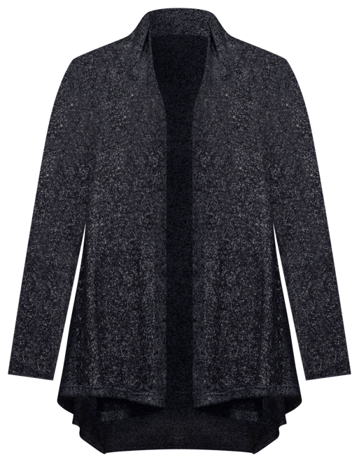 Women's Open Front Long Sleeve High Low Cozy Cardigan