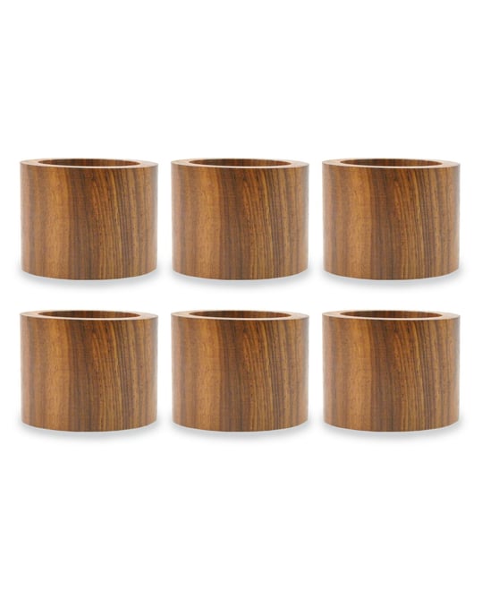Wood Band Napkin Ring, Set of 6