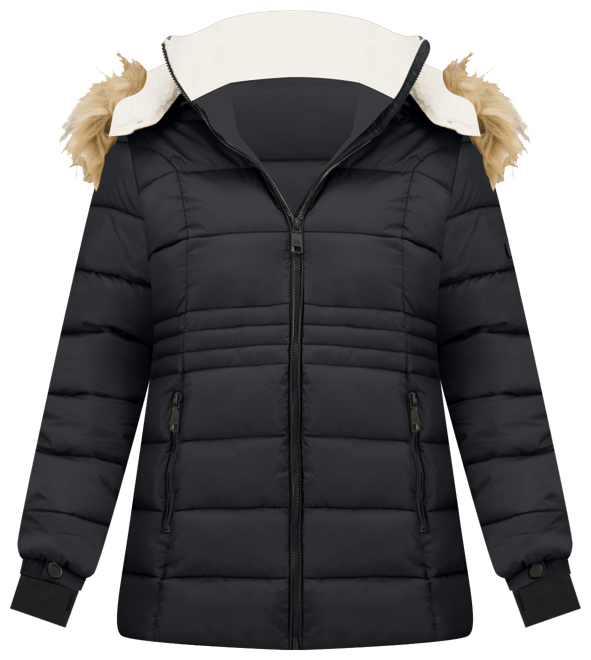 Steve Madden Juniors Faux Fur Trim Hooded Puffer Coat Created for Macy s Macy s
