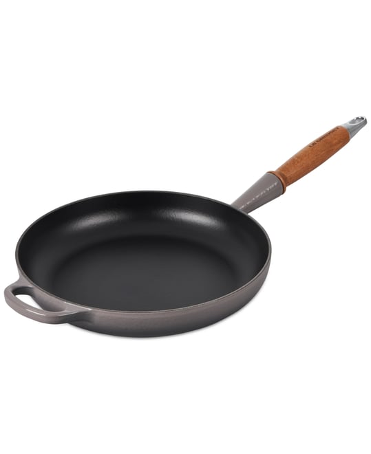 Enameled Cast Iron Alpine Wood Handle 2.25-Qt. Fry Pan