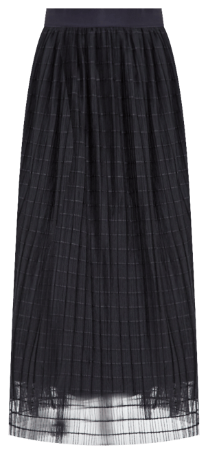 Macy's black tulle skirt sale