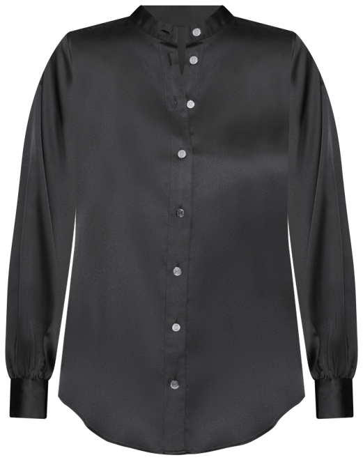 Women's Band-Collar Blouse