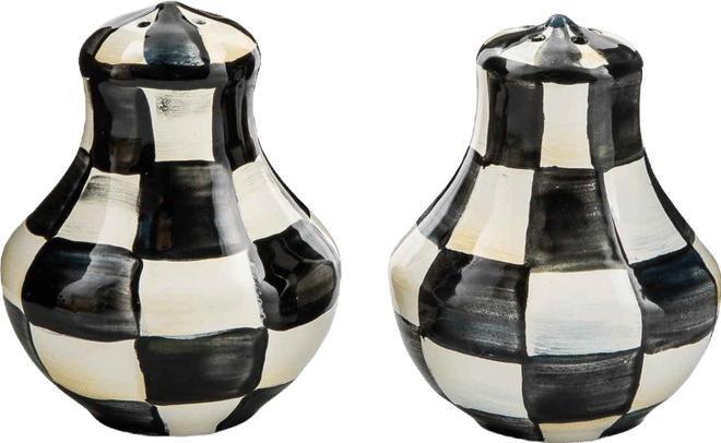 Courtly Check Salt & Pepper Shakers