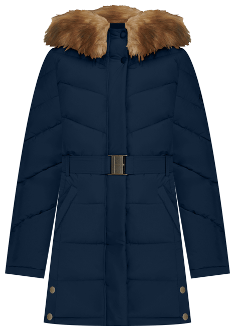 Women's Faux-Fur-Trim Hooded Puffer Coat, Created for Macy's