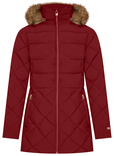 Women's Bibbed Faux-Fur-Trim Hooded Puffer Coat, Created for Macy's