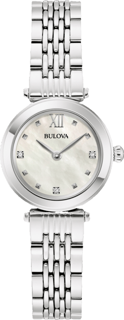 Women's Diamond Accent Stainless Steel Bracelet Watch 25mm