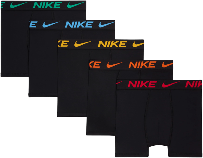 Nike Dri-FIT Ropa interior Color Pop para niños talla grande (paquete de 5)