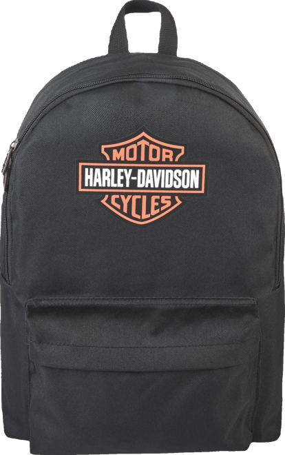 Bar & Shield Logo Backpack in Black/Orange