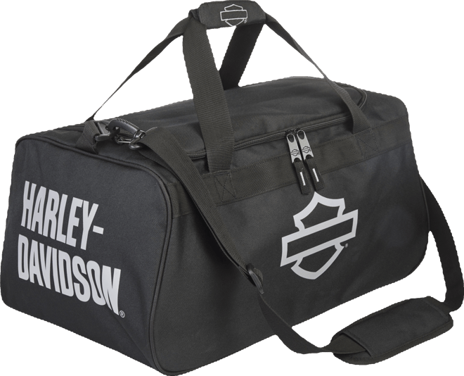 Shield Logo Duffel in Black/Gray