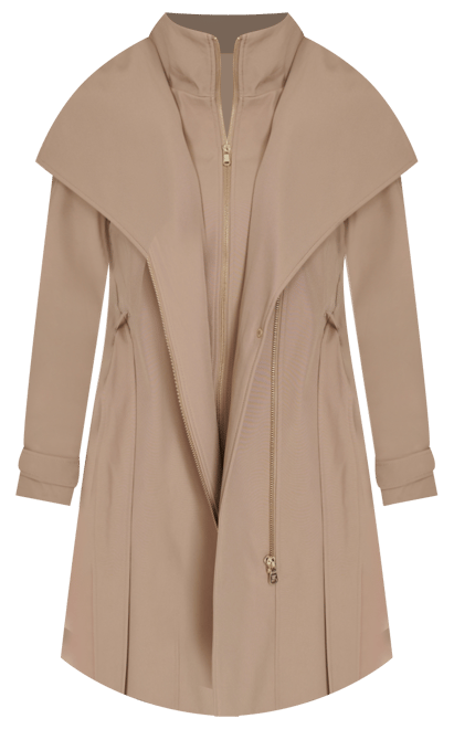 Women's Long Sleeve Belted Wrap Coat