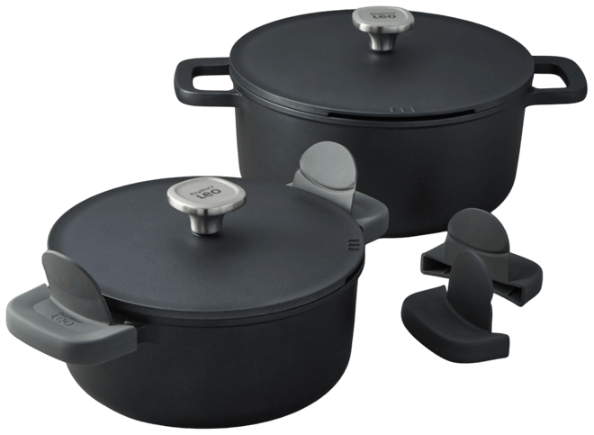 Leo Phantom 4pc Nonstick Ceramic Stockpot Set, Recycled