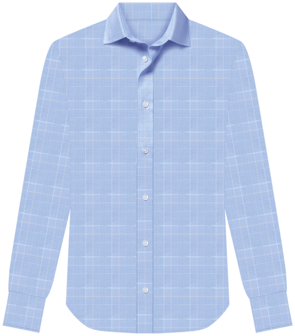 Men's Slim-Fit Non-Iron Glen Plaid Dress Shirt