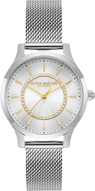 Women's Wonder Lust Silver-Tone Stainless Steel Mesh Bracelet Watch 30mm