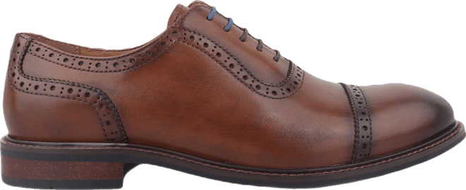 Men's Ashfordd Cap Toe Brogue Leather Dress Shoe, Created for Macy's