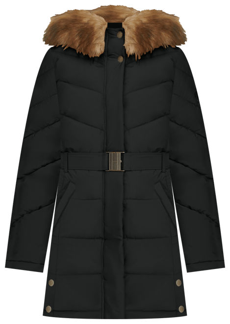 Women's Faux-Fur-Trim Hooded Puffer Coat, Created for Macy's