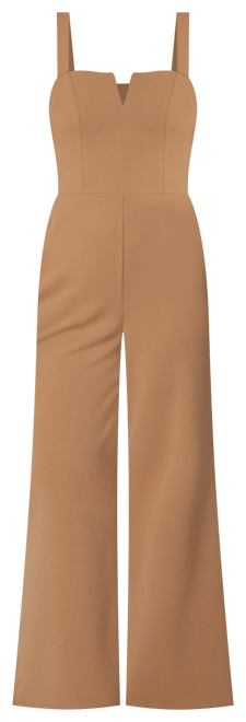 Women's Scuba Crepe Jumpsuit With Strap