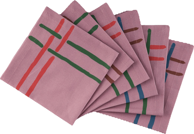 La Vie en Rose Napkins (Set of 6)