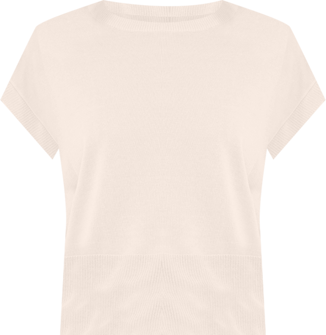 Women's Drop-Shoulder Short-Sleeve Sweater