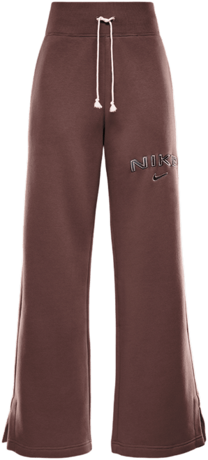 Nike Sportswear Phoenix Fleece Pants con logotipo de piernas anchas y tiro alto para mujer