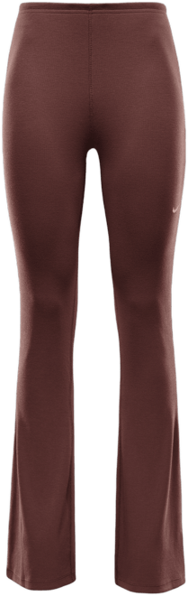 Nike Sportswear Chill Knit Eng anliegende Mini-Rib-Leggings mit ausgestelltem Bein für Damen
