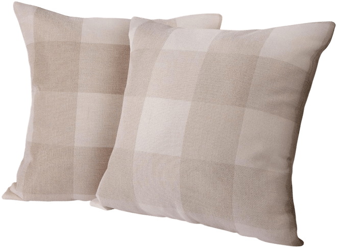 2 Pack Buffalo Plaid Throw Pillow Outdoor & Indoor Covers 16x16 inches