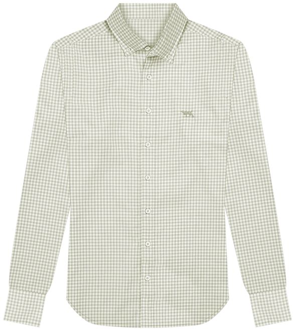Rodd Gunn Men's Gunn Check Oxford Long Sleeve Slim Fit Shirt