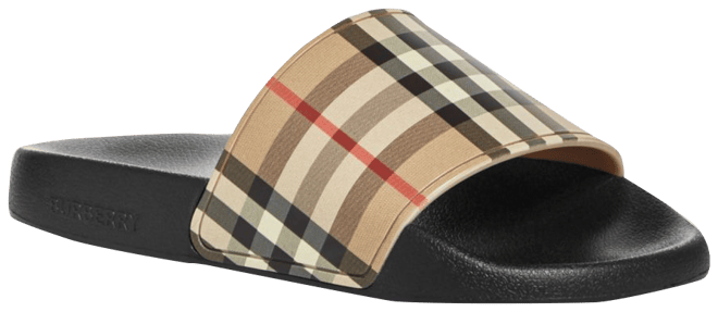 Burberry Women's Furley Vintage Check Slide Sandals