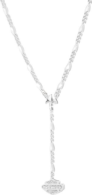 Women's 20" Bar & Shield Chain Drop Necklace