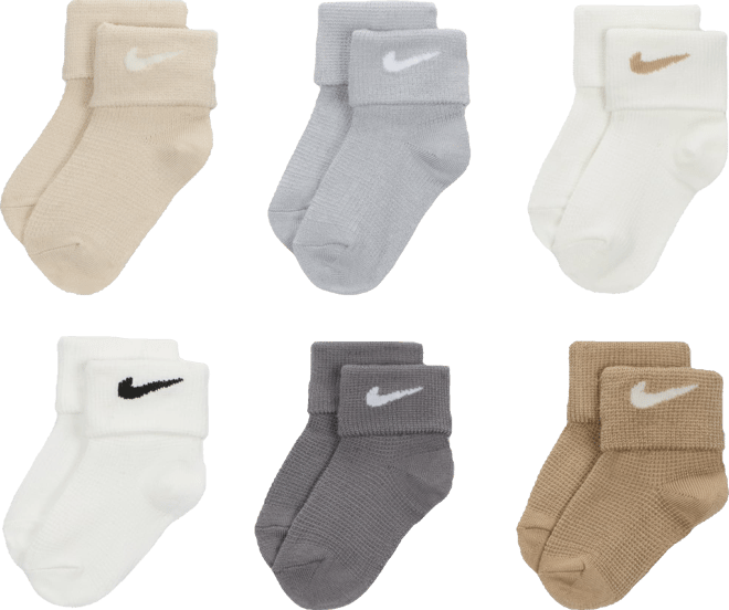 Nike Baby Waffle Knit Socks (6 Pairs)