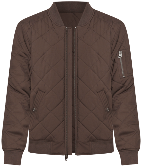 Men's Quilted Fashion Bomber Jacket