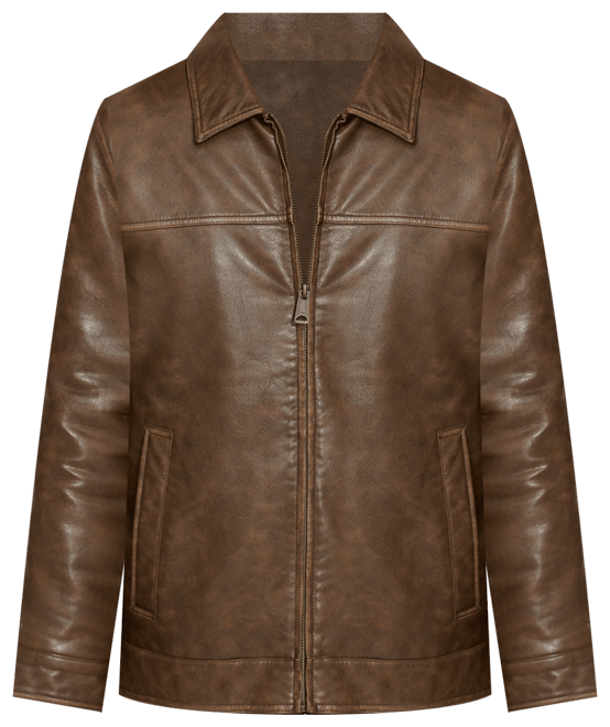 Tommy Hilfiger Men's Faux Leather Laydown Collar Jacket - Macy's