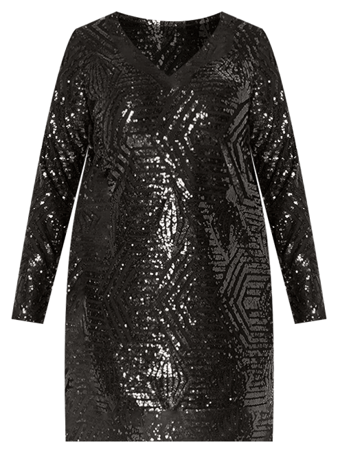 Plus Size Bright Lights Mini Dress