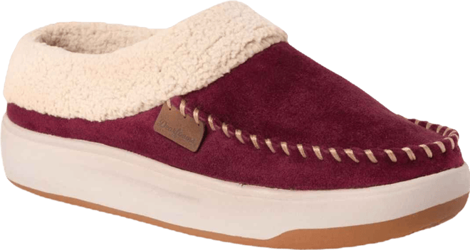 Women's Maple Moccasin Toe Clog House Shoe Slipper