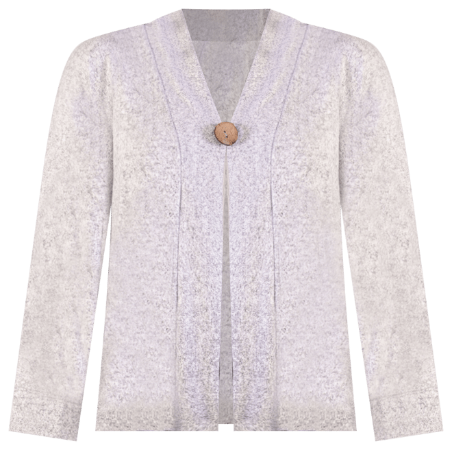 Plus Size Button Front Long Sleeve Cardigan Sweater
