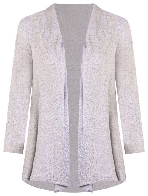 Plus Size Open Front Long Sleeve Cardigan Sweater