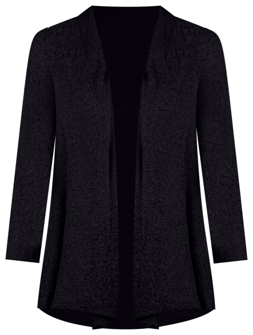 Plus Size Open Front Long Sleeve Cardigan Sweater