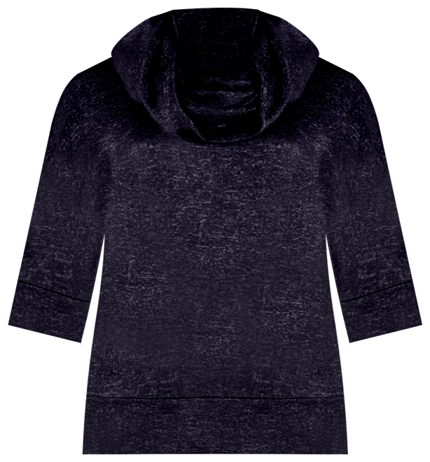 Plus Size Cowl Neck Dolman Sleeve Top