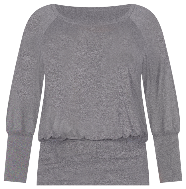 Plus Size Round Neck Banded Bottom Top