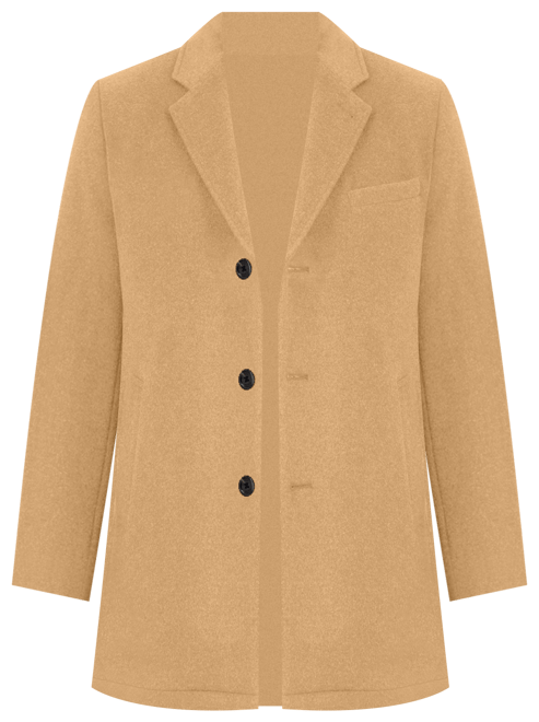 Men's Wool-Blend Car Coat